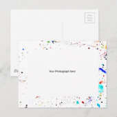 Abstracte Kunst Rand Fotograaf Sjabloon Op Maat Briefkaart (Voorkant / Achterkant)