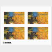 Abstracte kunst rechthoekige sticker (Vel)
