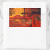 Abstracte kunst rechthoekige sticker (Tas)