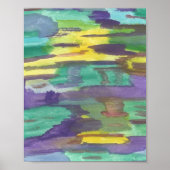Abstracte kunst reflecties poster (Voorkant)