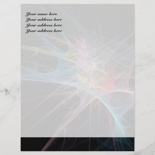 Abstracte kunst regenboogijs briefhoofd ontwerp (Voorkant)