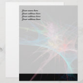 Abstracte kunst regenboogijs briefhoofd ontwerp (Voorkant / Achterkant)