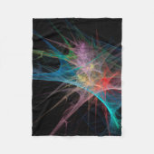 Abstracte kunst regenboogijs fleece deken (Voorkant)