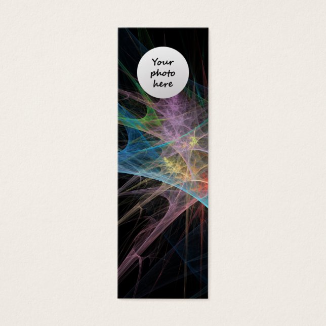 Abstracte kunst regenboogijs mini visitekaartjes (Voorkant)