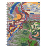 abstracte kunst "Regenval" Notitieboek (Voorkant)