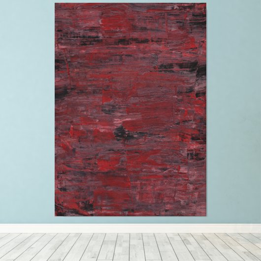 Abstracte Kunst: Restwarmte Canvas Afdruk (Insitu (Houten vloer))