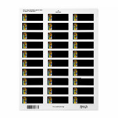 Abstracte Kunst Retouradreslabel Etiket (Full Sheet)