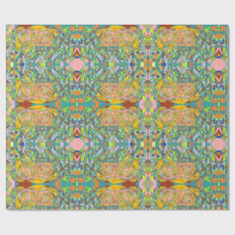 Abstracte kunst retro impressionistisch ontwerp cadeaupapier