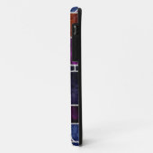 Abstracte kunst | Retro Squares Cracked Wall Case-Mate iPhone Case (Achterkant/links)