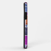 Abstracte kunst | Retro Squares Cracked Wall Case-Mate iPhone Case (Achterkant/rechts)