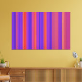 Abstracte kunst | Retrostrips 4 Canvas Afdruk (Insitu (Woonkamer))