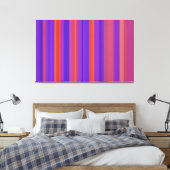 Abstracte kunst | Retrostrips 4 Canvas Afdruk (Insitu (Slaapkamer))