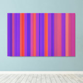 Abstracte kunst | Retrostrips 4 Canvas Afdruk (Insitu (Houten vloer))