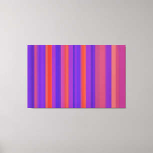 Abstracte kunst Retrostrips 4 Canvas Afdruk