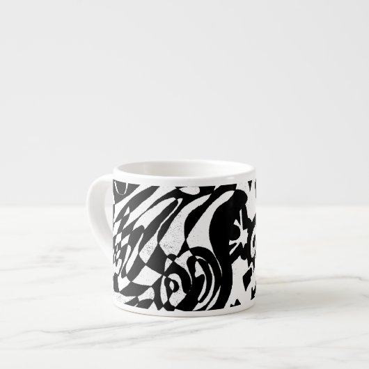abstracte kunst: "Robot Dreams" Espresso Kop (Links)