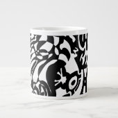 abstracte kunst: "Robot Dreams" Grote Koffiekop (Voorkant)