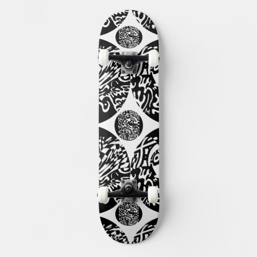 abstracte kunst: "Robot Dreams" Persoonlijk Skateboard (Voorkant)