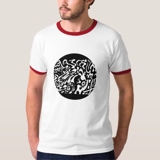 abstracte kunst: "Robot Dreams" T-shirt (Voorkant)