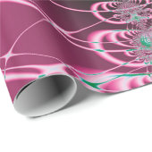 Abstracte Kunst Rode Bloem Cadeaupapier (Rol Hoek)