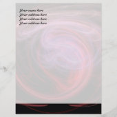Abstracte Kunst Rode Golf Briefhoofd Sjabloon (Voorkant)