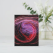 Abstracte Kunst Rode Golf Briefkaart (Staand voorkant)