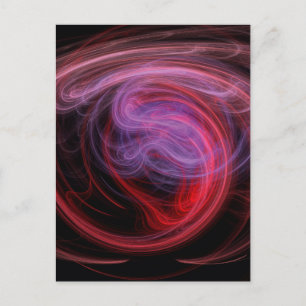 Abstracte Kunst Rode Golf Briefkaart
