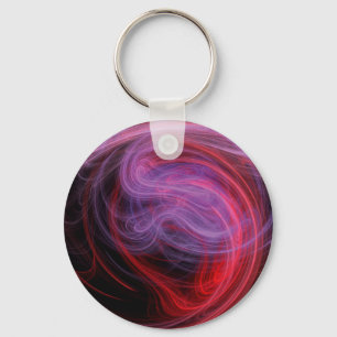 Abstracte Kunst Rode Golf Sleutelhanger
