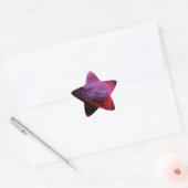 Abstracte Kunst Rode Golf Ster Sticker (Envelop)