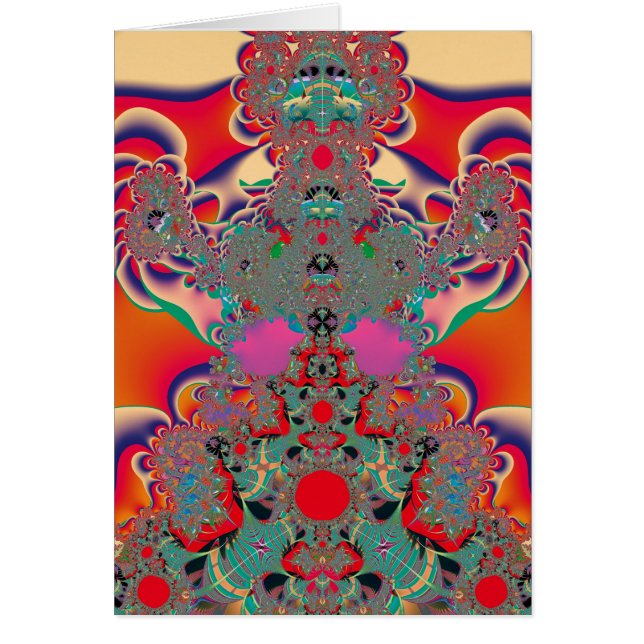 Abstracte kunst rode meditatie (Voorkant)