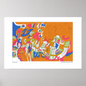 abstracte kunst "Rolling Sky" Poster (Voorkant)