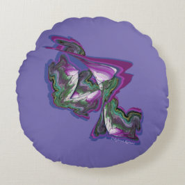 Abstracte kunst rond kussen