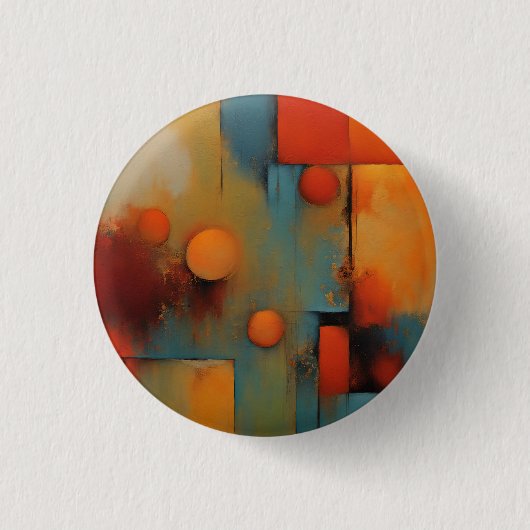 Abstracte kunst ronde button 3,2 cm (Voorkant)