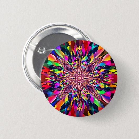 Abstracte kunst ronde button 5,7 cm (Voorkant /achterkant)