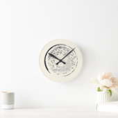 Abstracte kunst ronde klok (Huis)