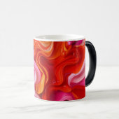 Abstracte kunst rood magische mok (Voorkant rechts)