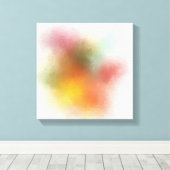 Abstracte kunst Rood Roze Blauw Paars Canvas Afdruk (Insitu (Houten vloer))