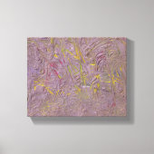 Abstracte kunst Roze Geel Groen Trendy Modern Canvas Afdruk (Voorkant)