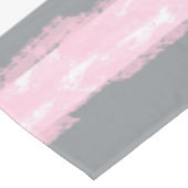 Abstracte kunst roze grijs witte lijnen tafelkleed (Gekanteld)
