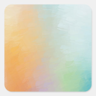 Abstracte kunst roze rood geel blauw sjabloon blan vierkante sticker