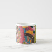 abstracte kunst "Roze stemming" Espresso Kop (Voorkant)