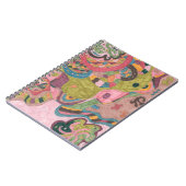 abstracte kunst "Roze stemming" Notitieboek (Linkerzijde)