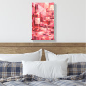 Abstracte Kunst (Roze Wijn) Decoratie Schilderij (Insitu (Slaapkamer))