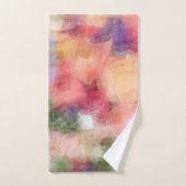 Abstracte kunst Rozen bloemen Moderne Floral Elega Bad Handdoek (Handdoek)