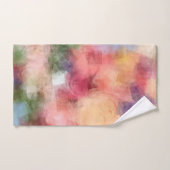 Abstracte kunst Rozen bloemen Moderne Floral Elega Bad Handdoek (Handdoek)