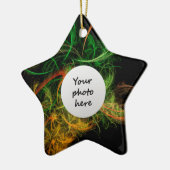 Abstracte kunst ruimte bloemen keramisch ornament (Links)