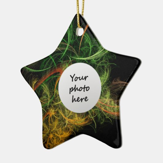 Abstracte kunst ruimte bloemen keramisch ornament (Links)