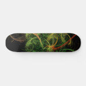 Abstracte kunst ruimte bloemen persoonlijk skateboard (Horizontaal)