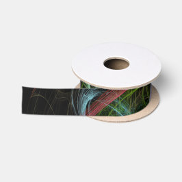 Abstracte Kunst Ruimte Bloemen Satijnen Lint