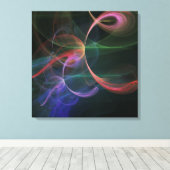 Abstracte Kunst Ruimte Canvas Afdruk (Insitu (Houten vloer))