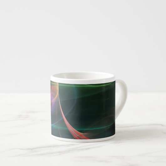 Abstracte Kunst Ruimte Espresso Kop (Voorkant rechts)